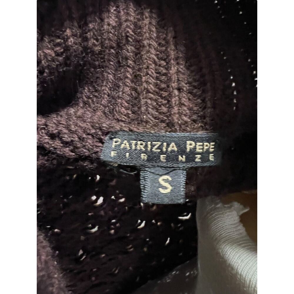 Patrizia Pepe Firenze S Brown Tessilform Made in Italy Wool Cashmere Sweater - Picture 6 of 6